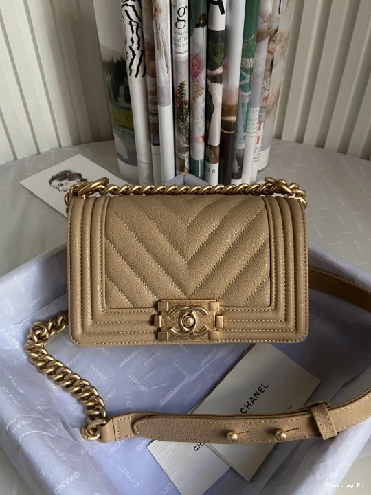 Firstbag Ru 25CM CHANEL BOY BAG 20CM 0708